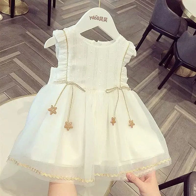 Vestido blanco perla de tull