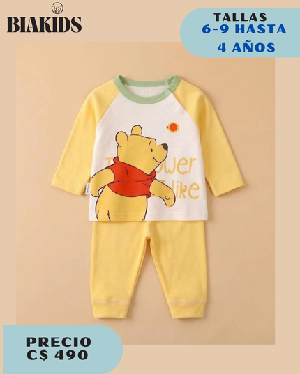 Conjunto Winnie Pooh c verde