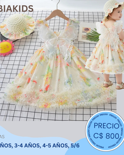 vestido mariposa Perla