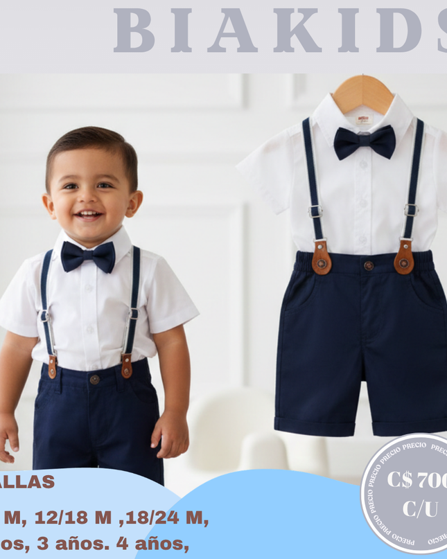 Set elegante azul