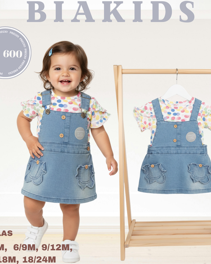 Overall camiseta print de colores