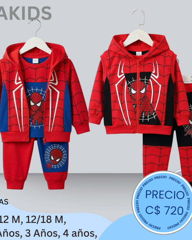 Set SpiderMan, 3 piezas