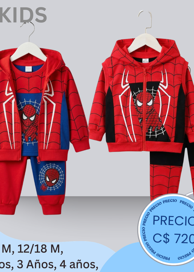 Set SpiderMan, 3 piezas