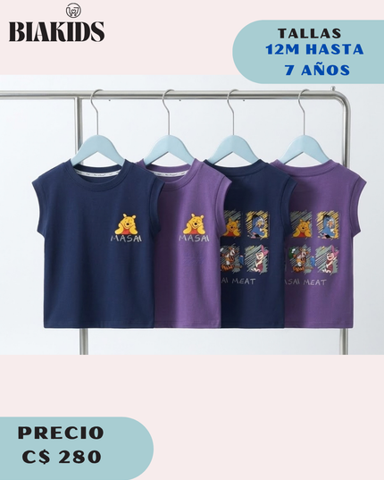 Camisola Winnie Pooh Masai blanca