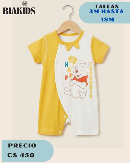 Mameluco Winnie Pooh Amarillo