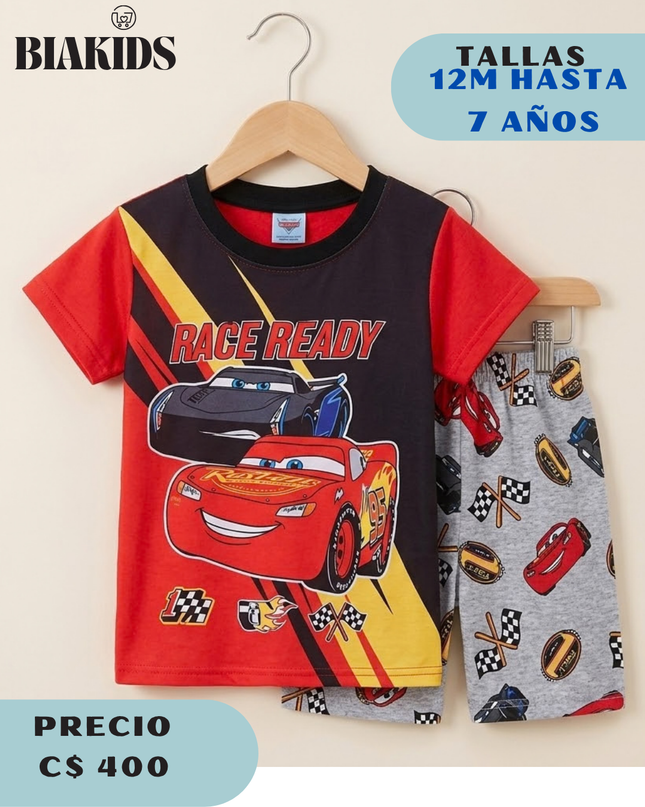 Conjunto Cars Gris