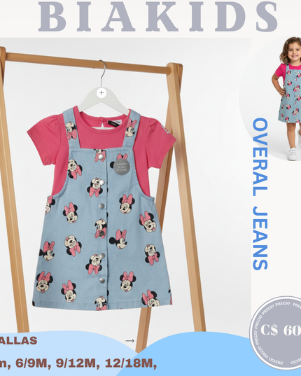 Overall jeans minnie