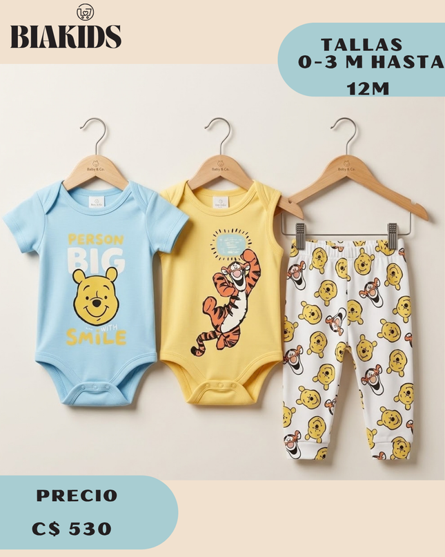 Conjunto Winnie Pooh Bebe B