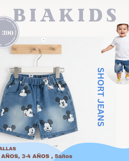 Short jeans Mickey