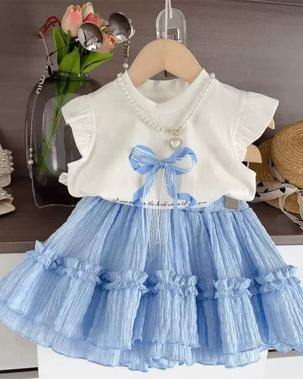 Conjunto 2pcs falda volada
