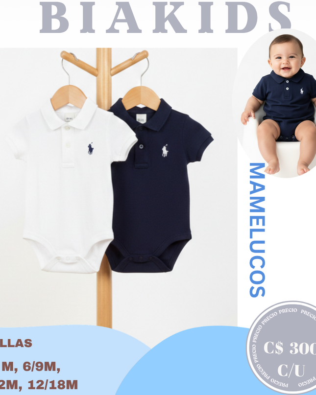 Mamelucos tipo polo