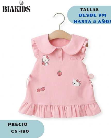 Vestido Hello Kitty Rosa