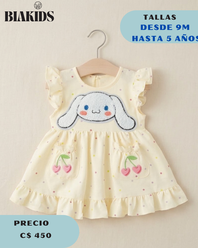 Vestido Cinnamoroll Crema