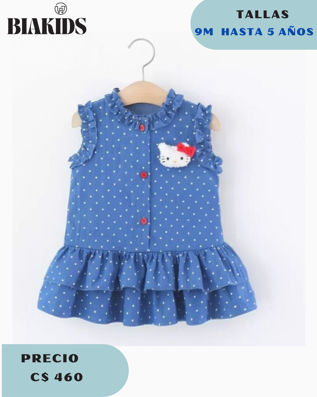 Vestido Hello Kitty Azul