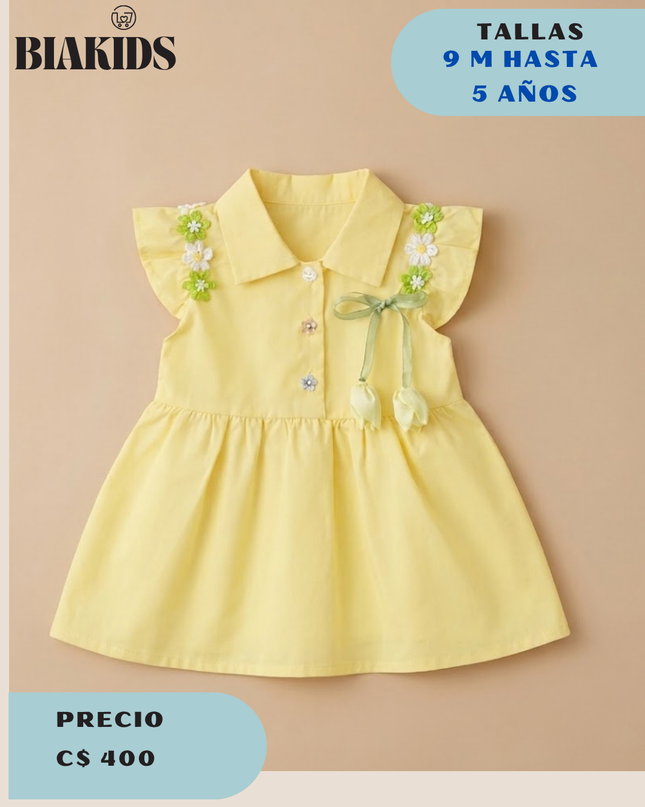 Vestido Amarillo tulipan