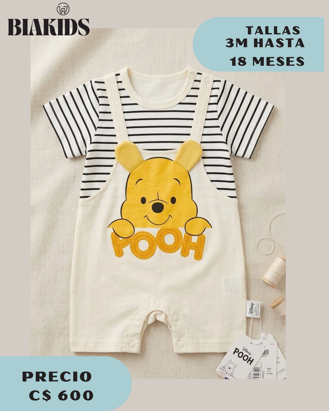 Mameluco Winnie Pooh Rayas