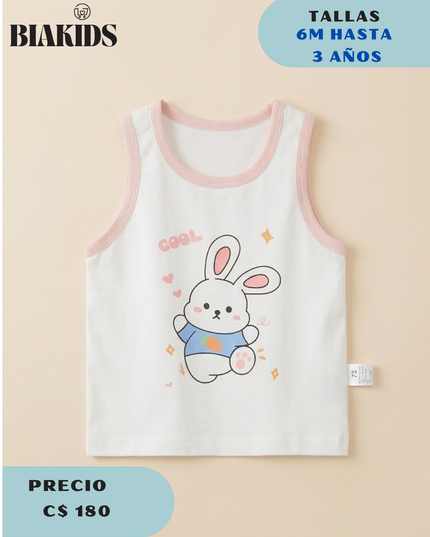 Camiseta Conejito Blanca