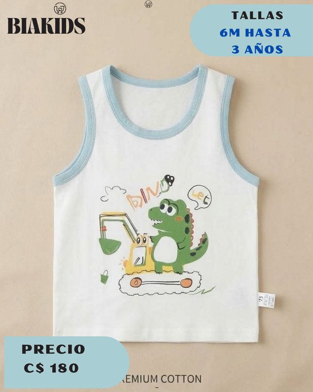 Camiseta Cocodrilo Blanca