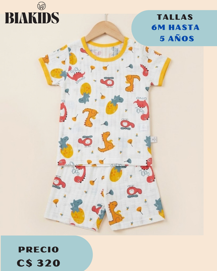 Conjunto Animales Amarillo dinos