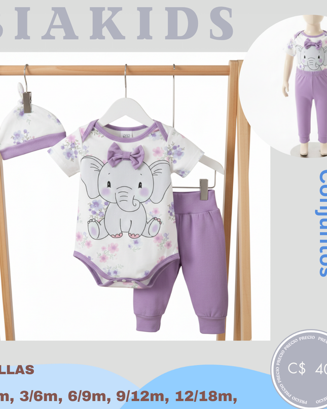 Set elefante Pantalon & mameluco