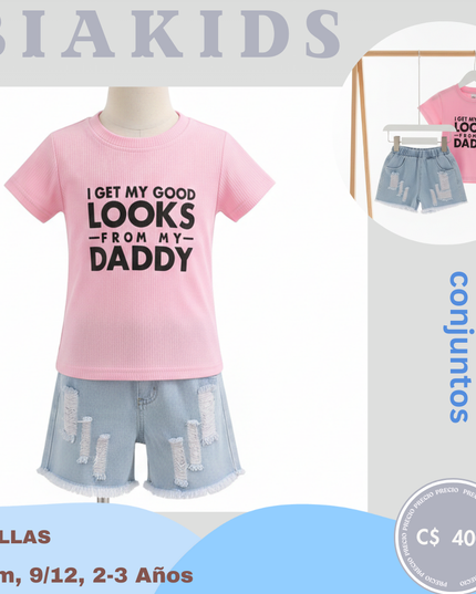 Conjunto  camiseta Looks Daddy