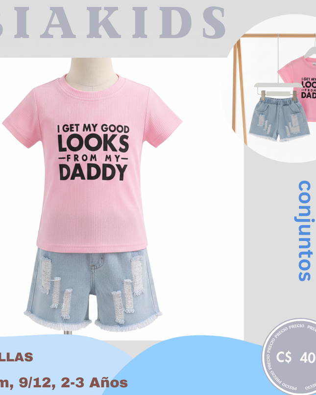 Conjunto  camiseta Looks Daddy