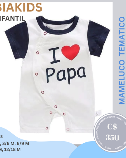 Mameluco I love Papa