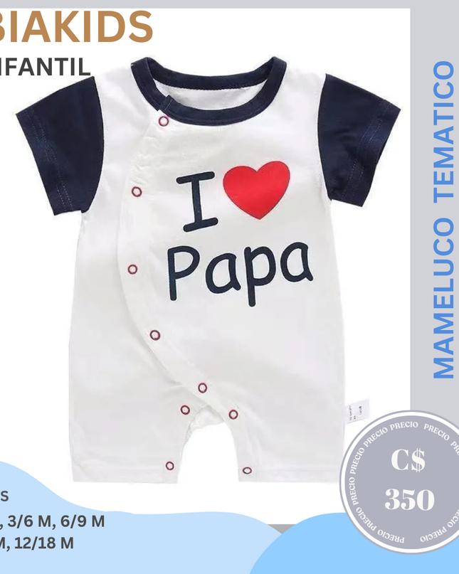 Mameluco I love Papa