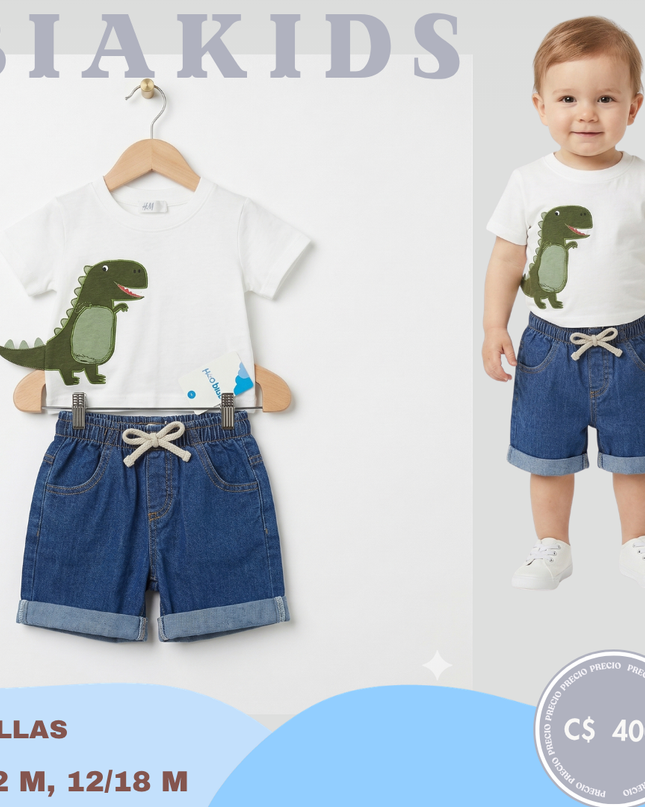 Set infantil dino