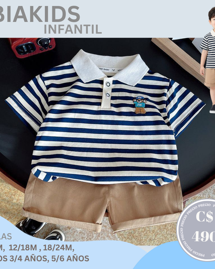 Set Camisa a Rayas & Short