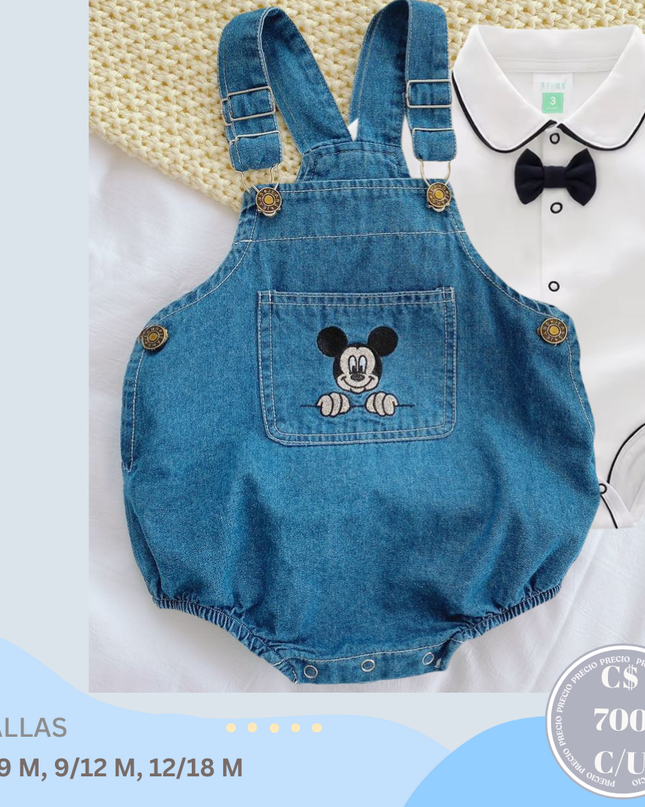 Overall Mickey | Camisa Blanca