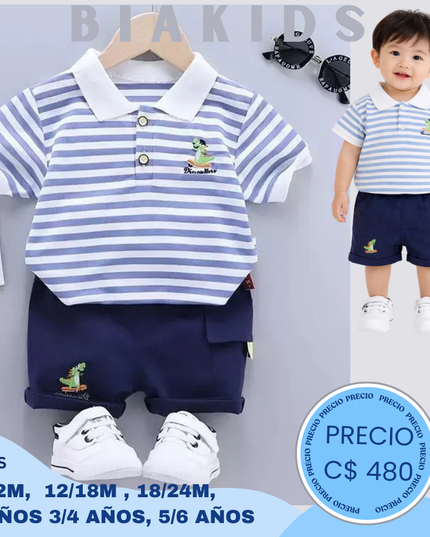 Set Casual raya dino