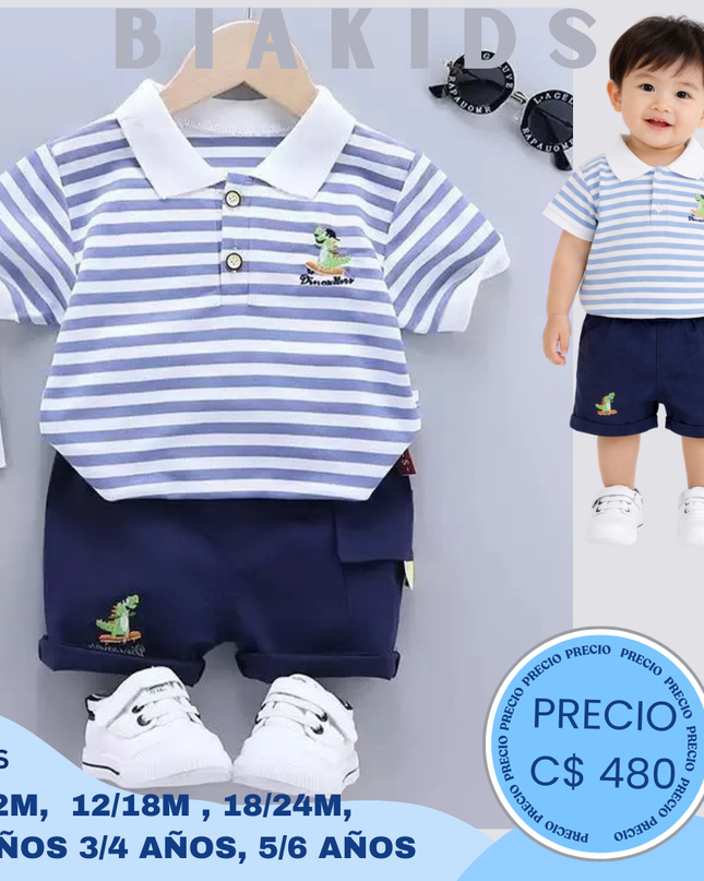 Set Casual raya dino
