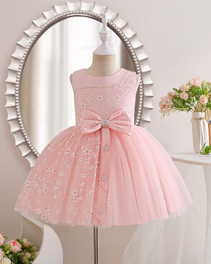 Vestido rosa elegante