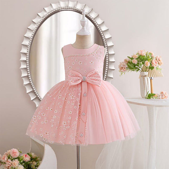 Vestido rosa elegante