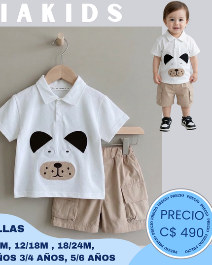 Set Casua 3D perrito