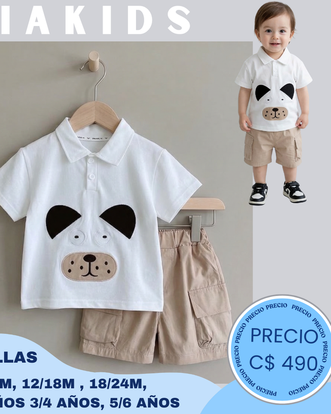 Set Casua 3D perrito