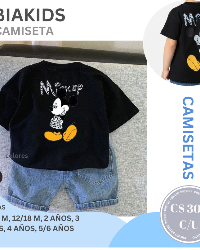 Camiseta Algodon | Dark Mickey