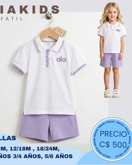 Set casual Alo lila