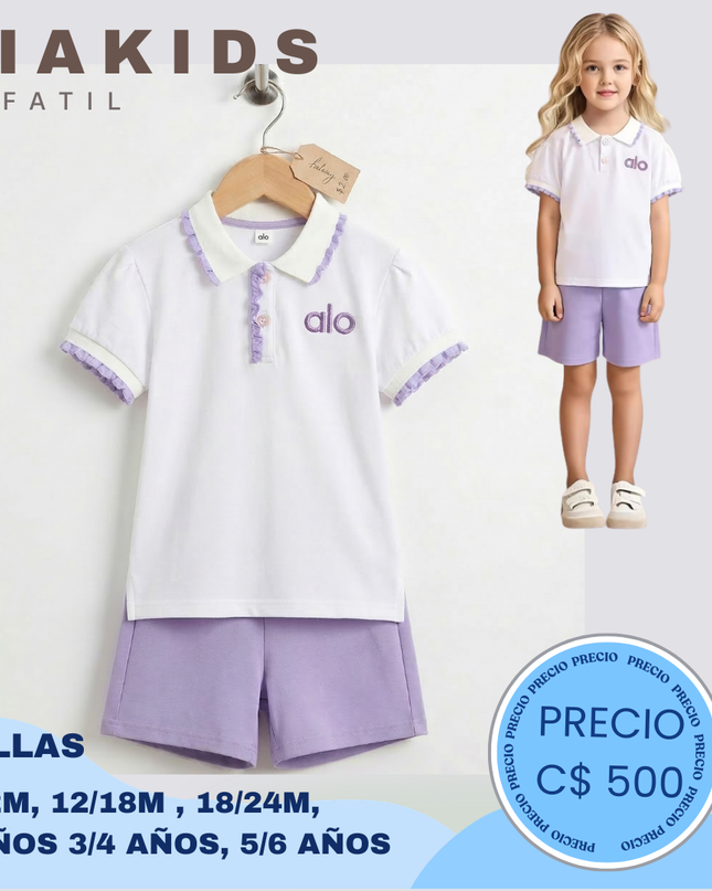 Set casual Alo lila