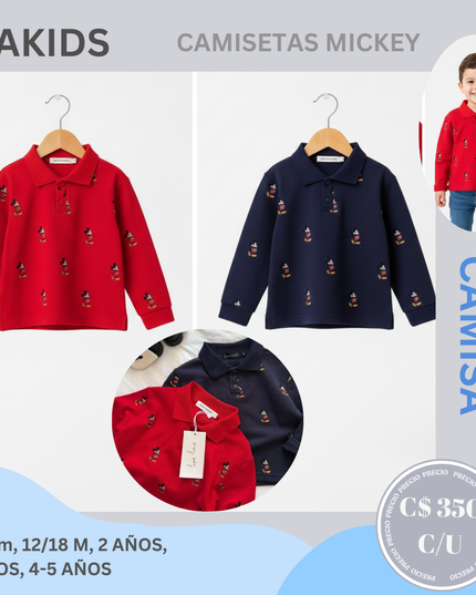 Camisa polo Manga Larga | Disney