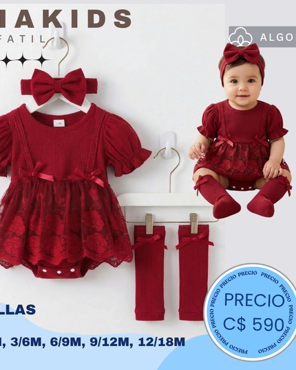 Mameluco tutu Rojo