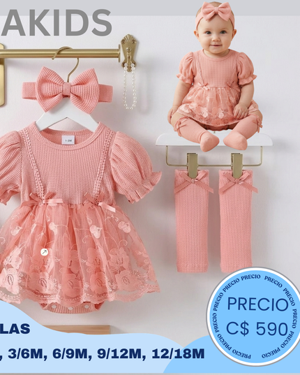 Mameluco tutu Rosa