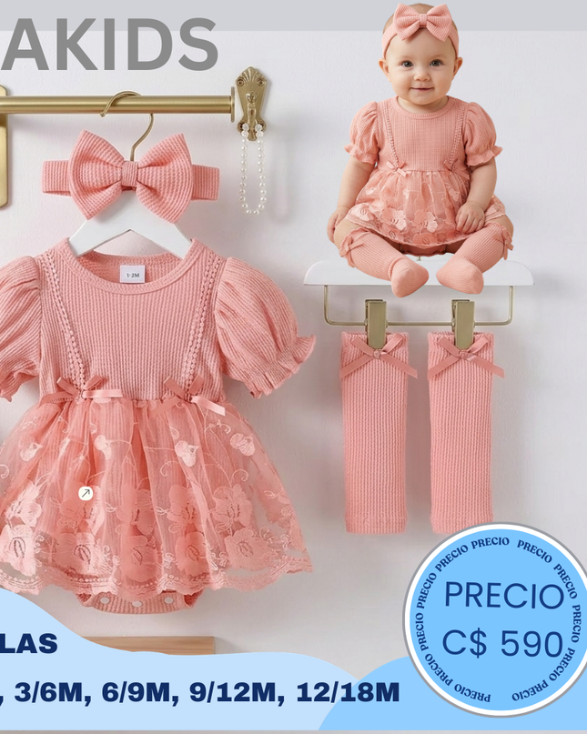 Mameluco tutu Rosa