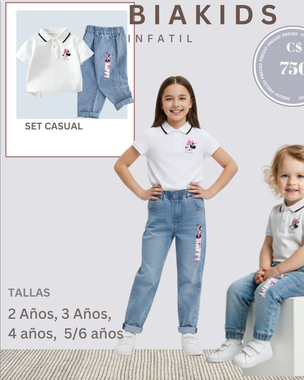 Set Casual| Minnie Mouse
