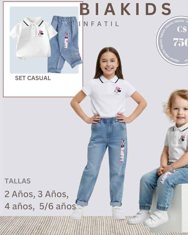 Set Casual| Minnie Mouse