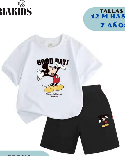 Conjunto Good Day Mickey