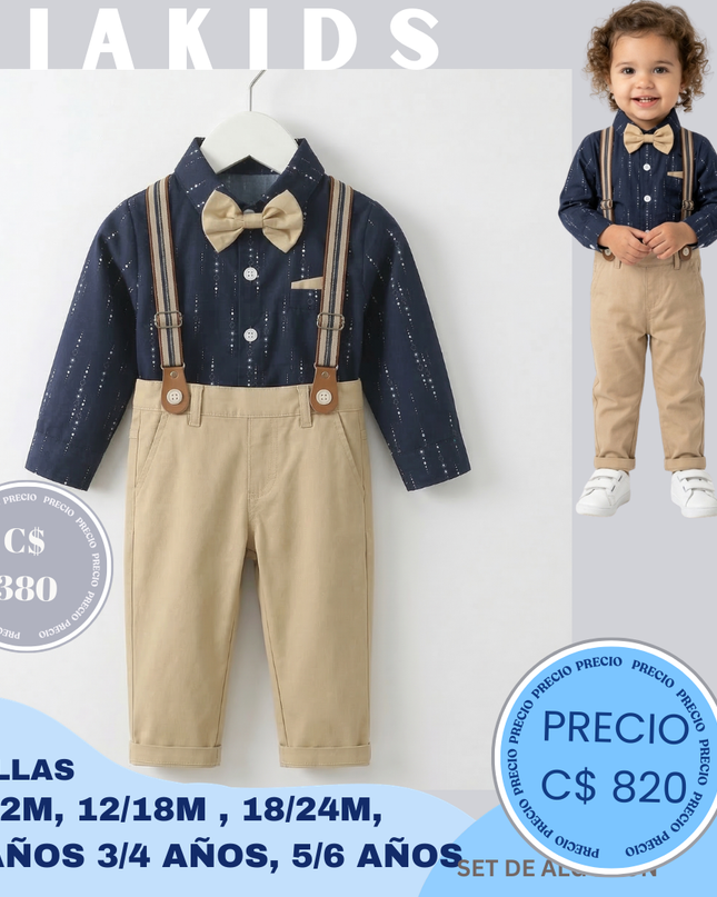 Conjunto formal azul