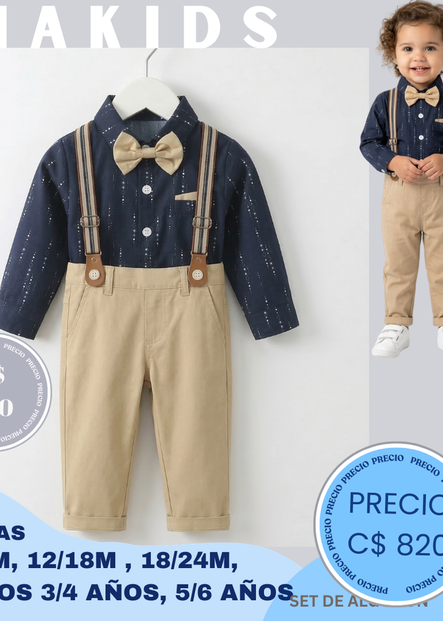 Conjunto formal azul