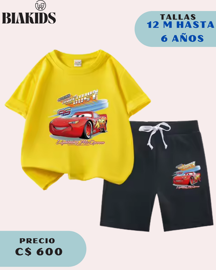 Conjunto Cars Amarillo